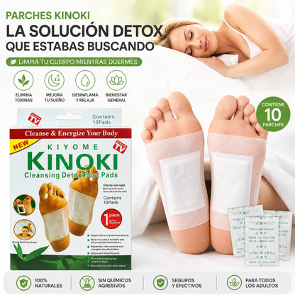 Parches Detox Kinoki – Descansá Mejor y Despertá Liviana (Caja x10)