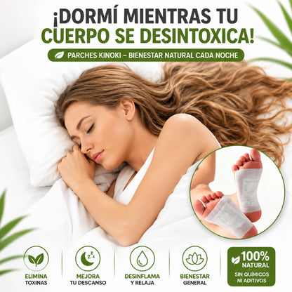 Parches Detox Kinoki – Descansá Mejor y Despertá Liviana (Caja x10)