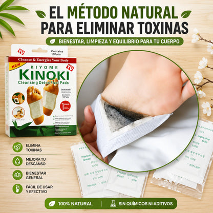 Parches Detox Kinoki – Descansá Mejor y Despertá Liviana (Caja x10)